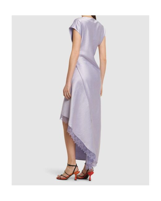 J.W. Anderson Purple Asymmetrical Dress