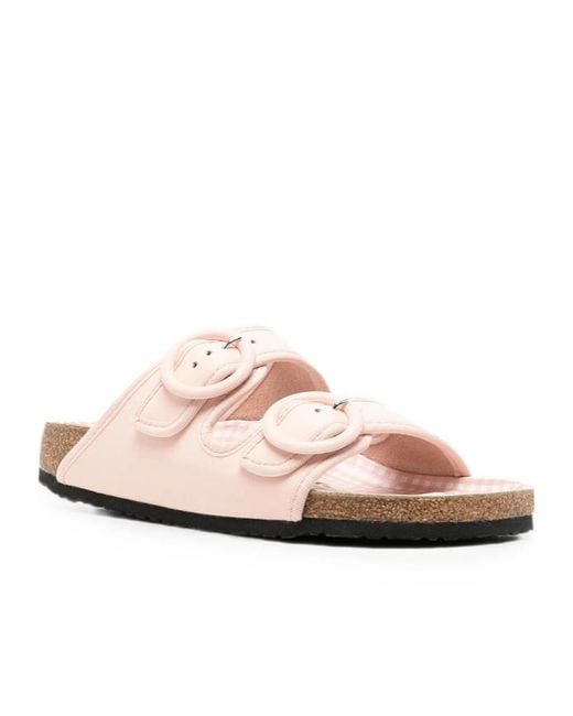Repetto Pink X Birkenstock Round-Toe Flat Sandals