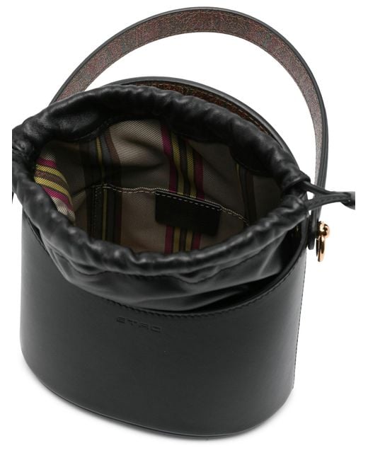 Etro Black Saturno Small Tote Bag
