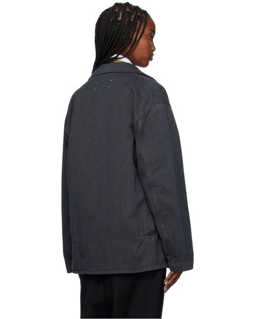 Maison Margiela Blue Caban Jacket for men