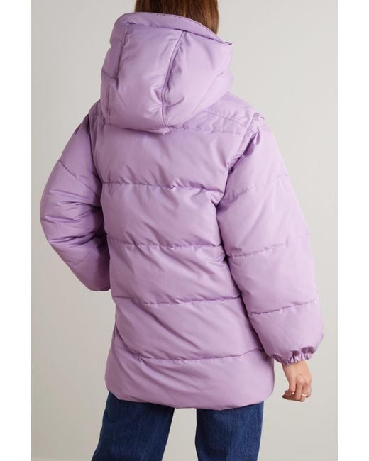 Patou Purple Zip-Up Hooded Jacket