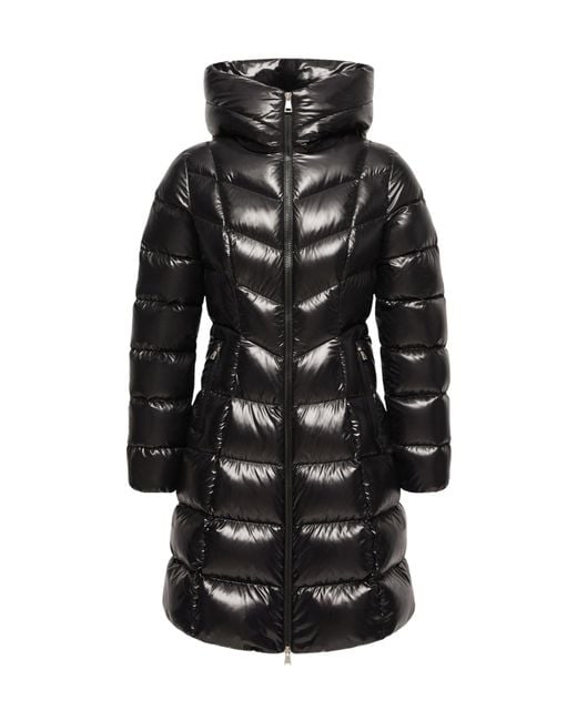 Moncler Black Marusse Hooded Mid-Length Down Jacket