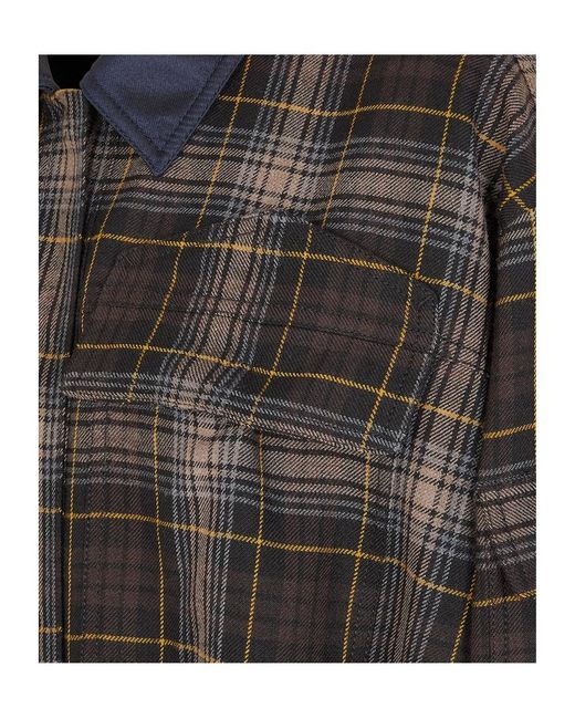 Fendi Black Checked Cropped Bomber Jacket