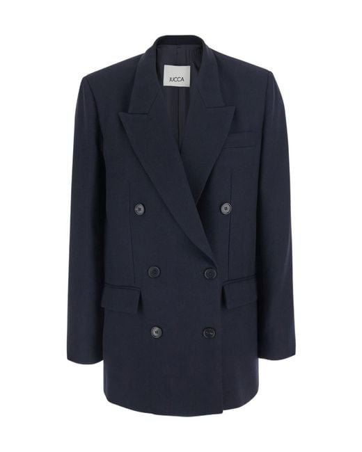 Jucca Blue Long-Sleeve Blazer