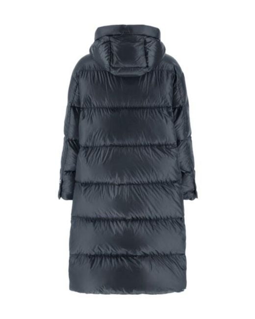 Herno Blue Hooded Down Jacket