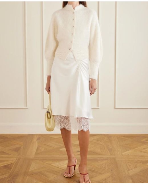 Sir White Cardigan Sweater