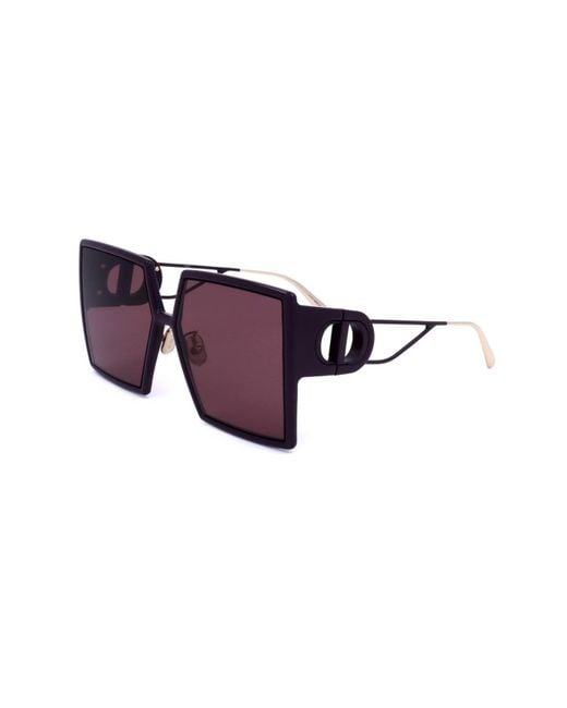 Dior Purple Square Frame Sunglasses