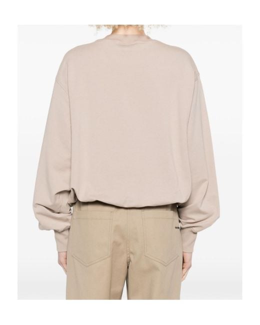 Brunello Cucinelli Natural Graphic Crew-Neck Sweatshirt