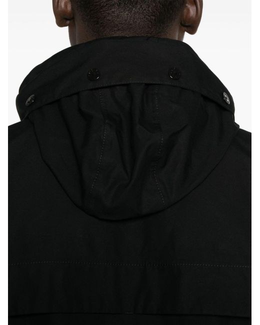 Stone Island Black Ghost Drawstring Hooded Jacket for men