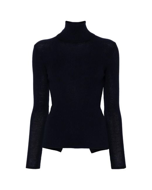 P.A.R.O.S.H. Blue Turtleneck Sweater