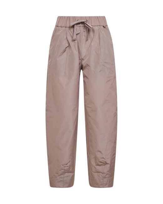 Herno Gray Drawstring Tapered-Leg Trousers