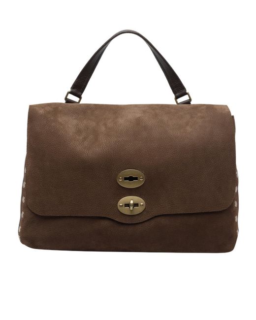 Zanellato Brown Flap Shoulder Bag