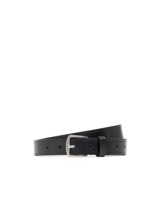 Ann Demeulemeester White Willow Leather Belt for men