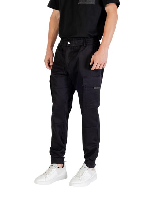 Antony Morato Black Regular Fit 'Elton' Cargo Style Trousers for men