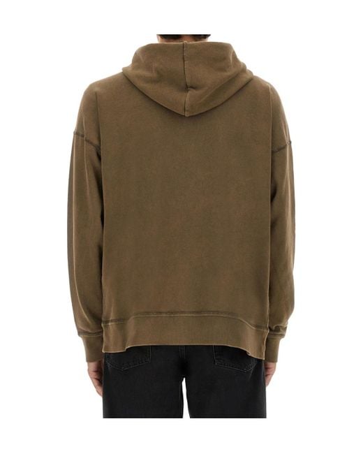 Isabel Marant Green 'Miley' Sweatshirt With Logo for men