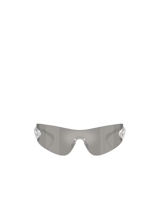 Versace White Logo Sunglasses for men