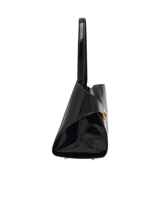 Ferragamo Black Hug Soft Shoulder Bag (M)