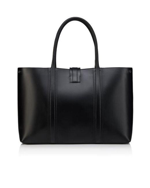 Christian Louboutin Black Buckle-Fastening Tote-Bag for men