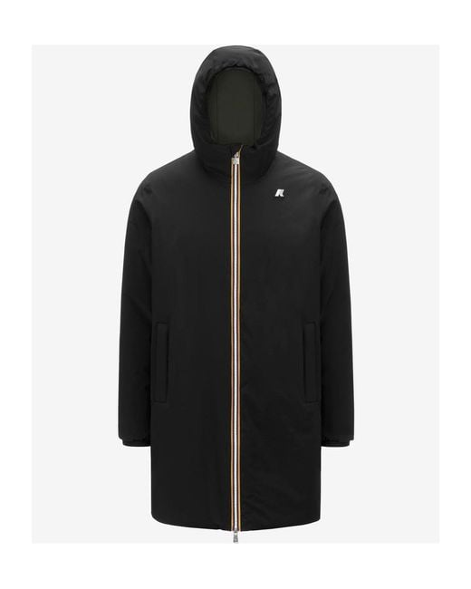 K-Way Green Reversible Hooded Jacket