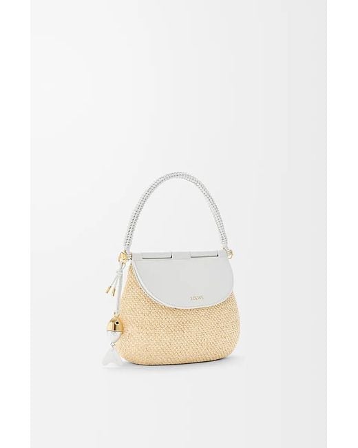 Loewe White Medium Pescador Shoulder Bag