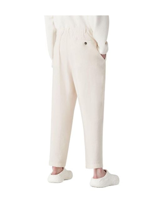 Emporio Armani White Casual And Simple Pants for men