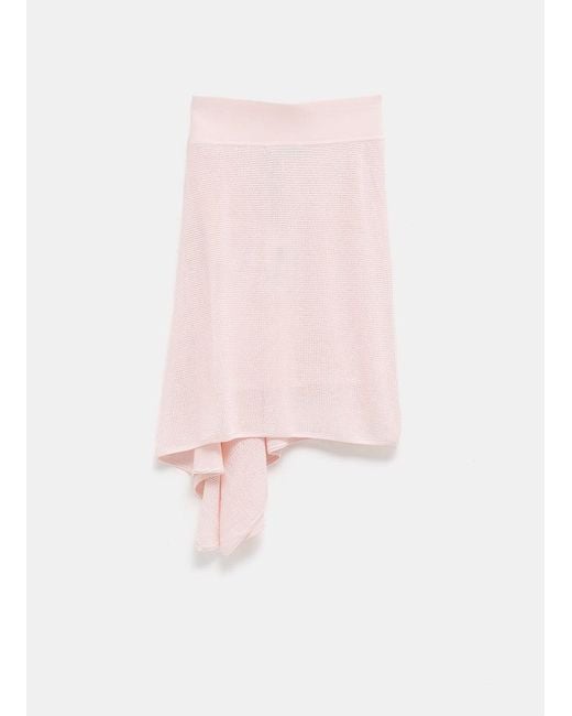 Jacquemus Pink Asymmetrical Skirt