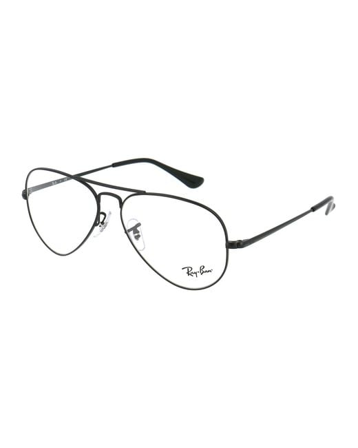 Ray-Ban White Aviator Frame Glasses for men
