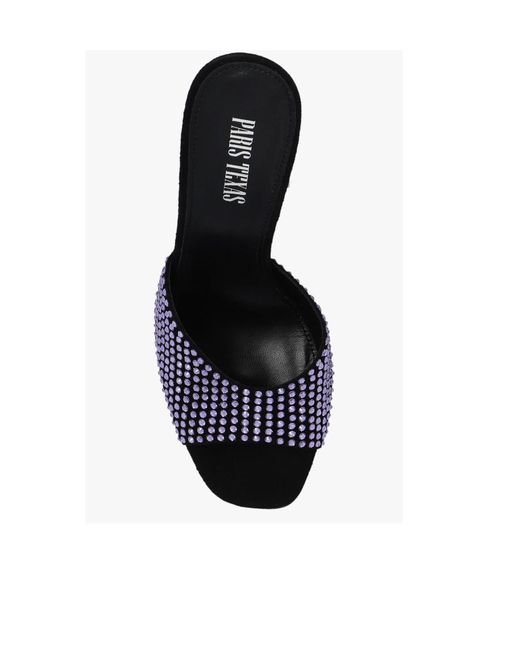 Paris Texas Blue Open-Toed High-Heeled Sandals