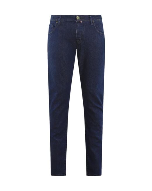 Jacob Cohen Blue Belt-Tethered Jeans for men