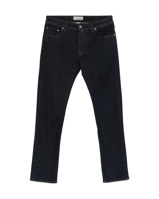Jacob Cohen Blue Buttoned Jeans for men