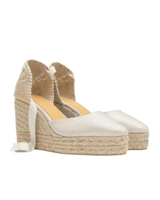 Castaner Natural Joyce Tie-Ankle Espadrilles