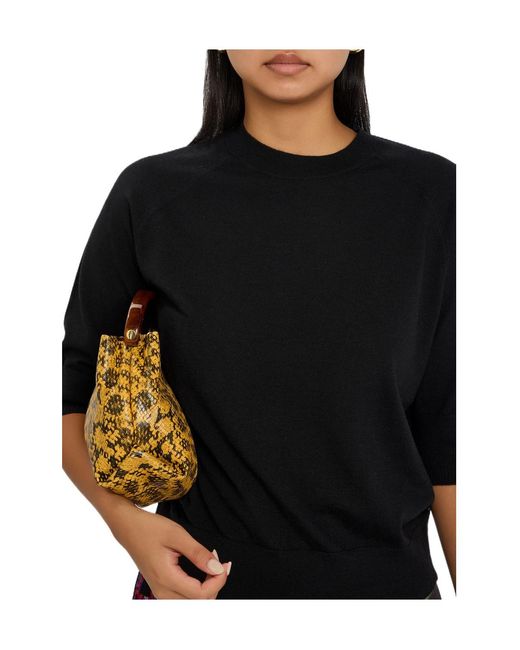 Dries Van Noten Black Tuan Merino Wool Top