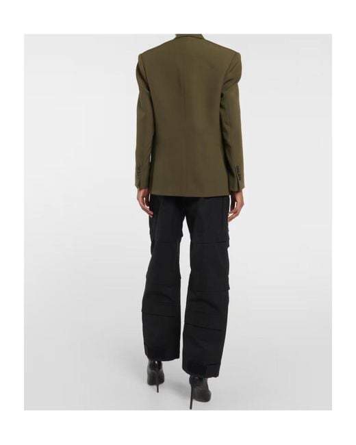 Wardrobe NYC Green Double-Breasted Suit Jacket