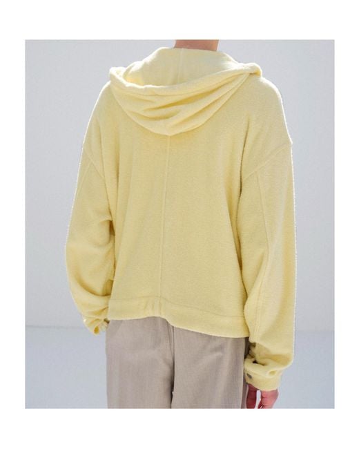 Auralee Yellow Long-Sleeved Zip-Up Jacket for men