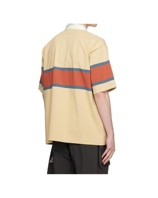 And Wander Multicolor X Gramicci Tech Rugby Polo Shirt for men