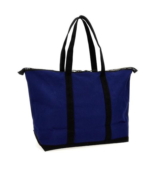 A.P.C. Blue X Jw Anderson Logo-Print Tote Bag for men