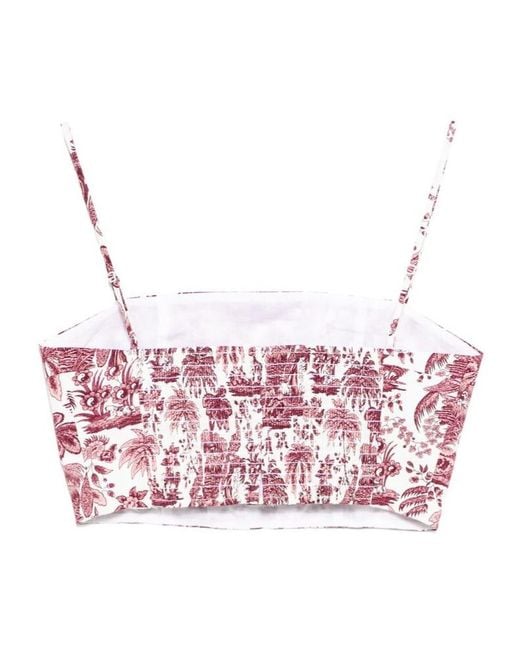 Staud Pink Federico Tank Top