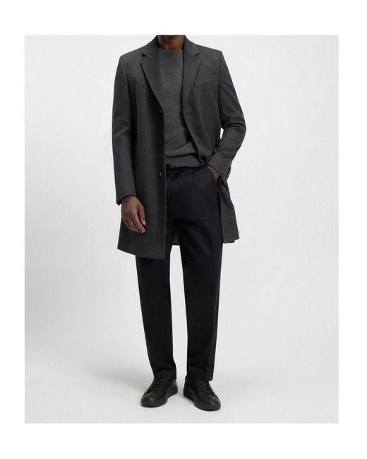 Boss Black Buttoned Coat for men