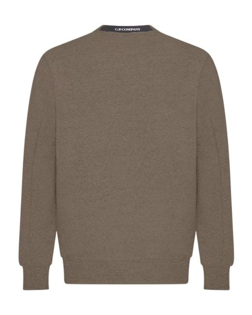 C P Company Gray Lens Crew-Neck Sweatshirt for men