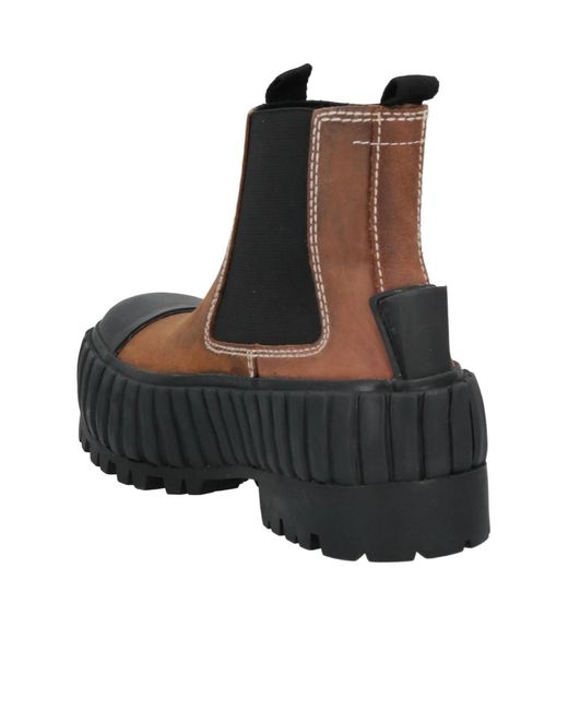 MM6 by Maison Margiela Black Two-Tone Platform Boots