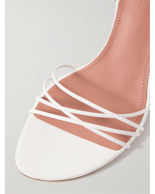 AMINA MUADDI White Strap-On Sandals