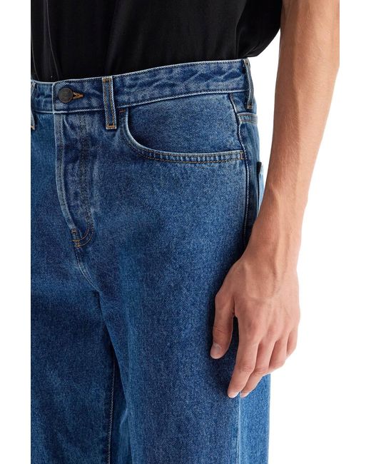 The Row Blue Straight-Leg Jeans for men