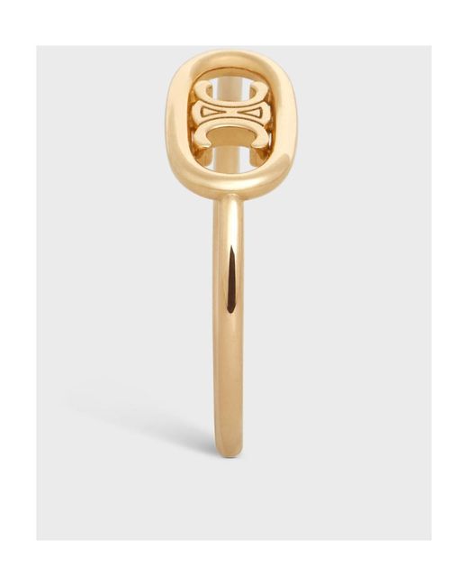 Céline Metallic Maillon Triomphe Ring