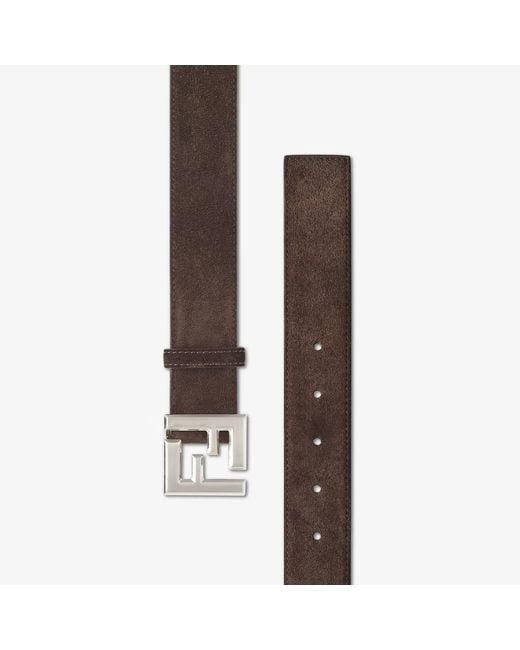 Fendi White Ff Squared Belt for men