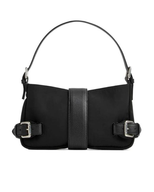 Bottega Veneta Black Buckled Shoulder Bag