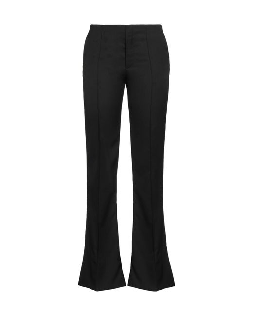 Chloé Black Plain Colour Flared Trouser