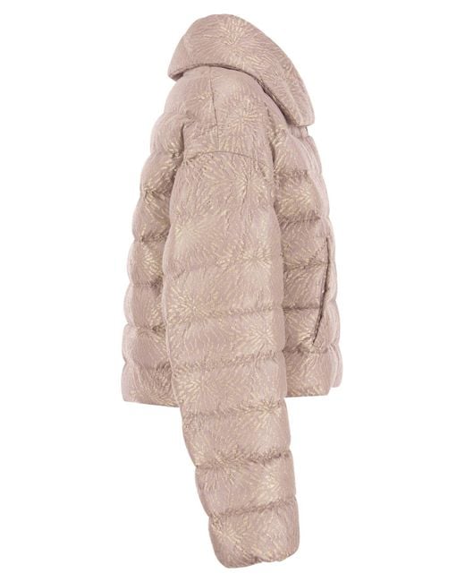 Herno Natural New Lace Resort Padded Bomber Jacket