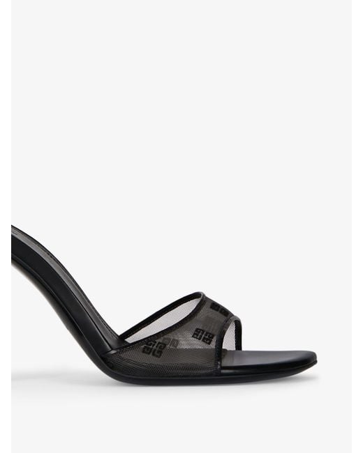 Givenchy White 4G Mesh Stitch Sandals