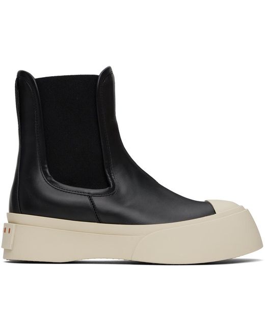 Marni Black Platform Ankle Boots