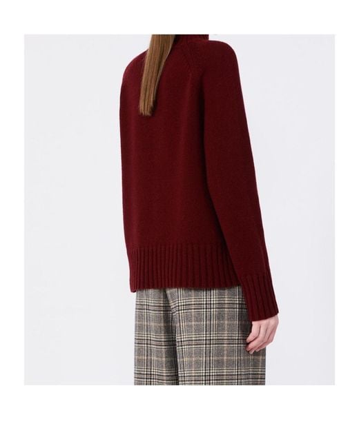 Max Mara Red Long-Sleeved Sweater